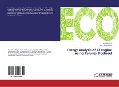Exergy analysis of CI engine using Karanja Biodiesel