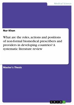What are the roles, actions and positions of non-formal biomedical prescribers and providers in developing countries? A systematic literature review