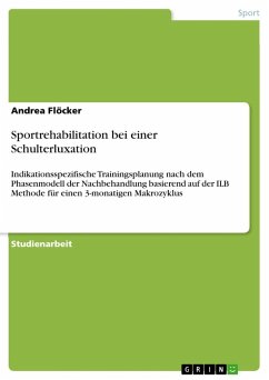 Sportrehabilitation bei einer Schulterluxation - Flöcker, Andrea