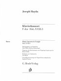 Konzert für Klavier (Cembalo) und Orchester F-dur Hob. XVIII:3. Einzelstimme Basso Konzert für Klavier (Cembalo) und Orchester F-dur Hob. XVIII:3. Einzelstimme Basso