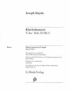 Cover Konzert für Klavier (Cembalo) und Orchester F-dur Hob. XVIII:3. Einzelstimme Basso