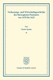Verfassungs- und Wirtschaftsgeschichte des Herzogtums Pommern von 1478 bis 1625.