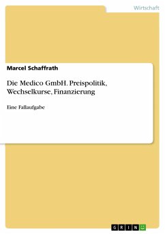 Die Medico GmbH. Preispolitik, Wechselkurse, Finanzierung