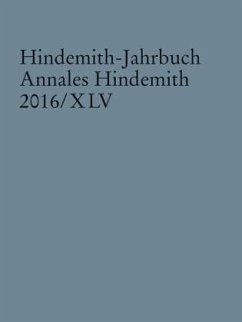 Cover Hindemith-Jahrbuch / Annales Hindemith