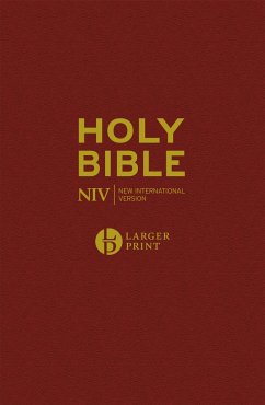 NIV Larger Print Burgundy Hardback Bible - Version, New International