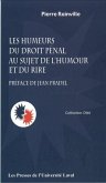 Humeurs du droit penal au sujet de l'humour (eBook, PDF)
