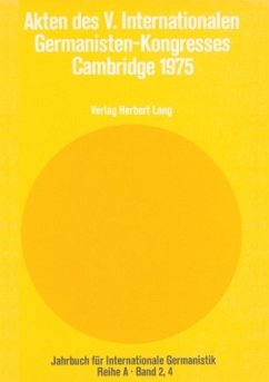 Cover Akten des V. Internationalen Germanisten-Kongresses- Cambridge 1975