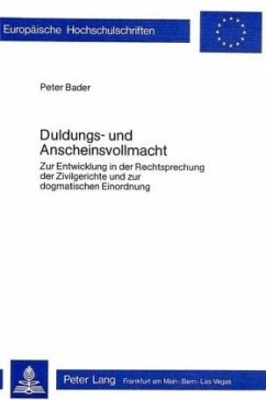 Duldungs- und Anscheinsvollmacht - Bader, Peter