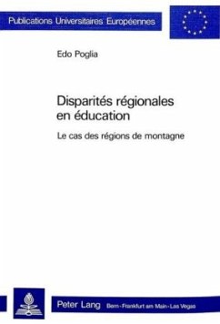 Cover Disparités régionales en éducation: le cas des régions de montagne