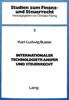 Cover Internationaler Technologietransfer und Steuerrecht