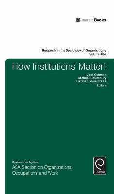How Institutions Matter! (eBook, ePUB)