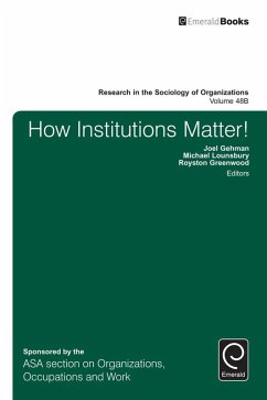How Institutions Matter! (eBook, ePUB)