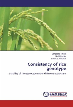 Consistency of rice genotype - Tetwar, Sangeeta;Koshta, Nidhi;Verulkar, Satish B.