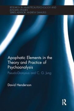 Apophatic Elements in the Theory and Practice of Psychoanalysis - Henderson, David (University of Middlesex, UK)