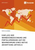 Einfluss der Werbekennzeichnung und Portalumgebung auf die Wahrnehmung eines Native Advertising-Artikels (eBook, PDF)