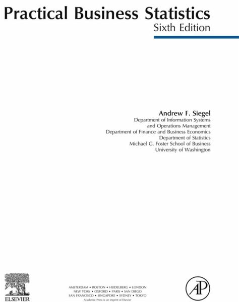 Practical Business Statistics, Student Solutions Manual (e-only) (eBook, ePUB) Practical Business Statistics, Student Solutions Manual (e-only) (eBook, ePUB)
