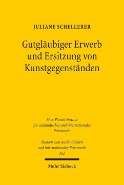 Gutgläubiger Erwerb und Ersitzung von Kunstgegenständen (eBook, PDF) - Schellerer, Juliane