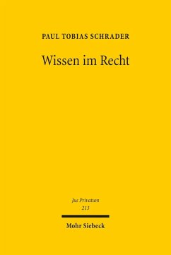 Wissen im Recht (eBook, PDF) - Schrader, Paul Tobias
