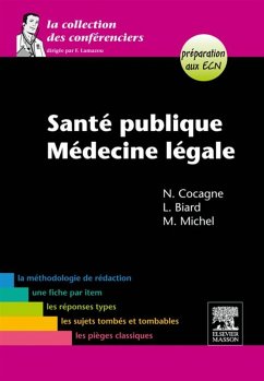 Santé publique-Médecine légale (eBook, ePUB) - Cocagne, Nicolas; Michel, Morgane; Biard, Lucie