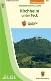 Topographische Wanderkarte Baden-Württemberg Kirchheim unter Teck Topographische Wanderkarte Baden-Württemberg Kirchheim unter Teck