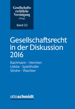 Cover Gesellschaftsrecht in der Diskussion 2016