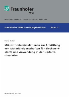 Mikrostruktursimulationen zur Ermittlung von Materialeigenschaften für Blechwerkstoffe und Anwendung in der Umformsimulation. - Baiker, Maria