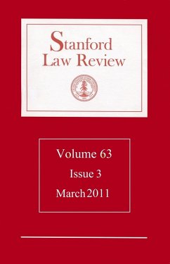 Cover Stanford Law Review: Volume 63, Issue 3 - March 2011 (eBook, ePUB)