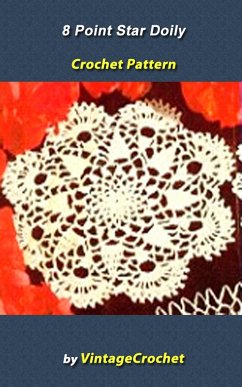 Cover 8 Point Star Doily Vintage Crochet Pattern eBook (eBook, ePUB)