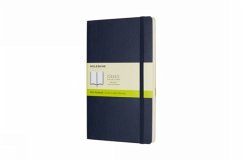 Moleskine Notizbuch Large/A5, Blanko, Soft Cover, Saphir