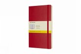 Moleskine Notizbuch Large/A5, Kariert, Soft Cover, Scharlachrot