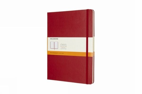 Moleskine Notizbuch Xlarge, Liniert, Hard Cover, Scharlachrot Moleskine Notizbuch Xlarge, Liniert, Hard Cover, Scharlachrot