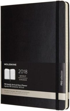 2018 MOLESKINE PRO EXTRA LARGE WEEKLY VE