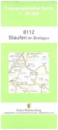 Topographische Karte Baden-Württemberg Staufen im Breisgau 