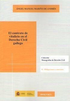 El contrato de vitalicio en el derecho civil gallego - Mariño de Andrés, Ángel Manuel