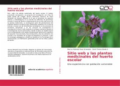 Sitio web y las plantas medicinales del huerto escolar