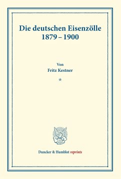 Cover Die deutschen Eisenzölle 1879-1900.