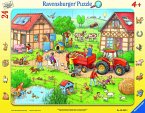 Ravensburger 065820 - Mein kleiner Bauernhof, Rahmenpuzzle, 24 Teile