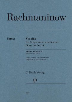 Vocalise op. 34 no. 14 for Voice and Piano - Rachmaninow, Sergej