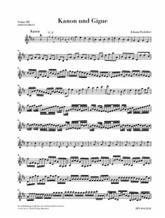 Kanon und Gigue D-dur für 3 Violinen und Basso continuo