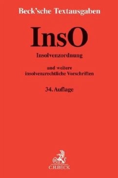 InsO, Insolvenzordnung und weitere insolvenzrechtliche Vorschriften