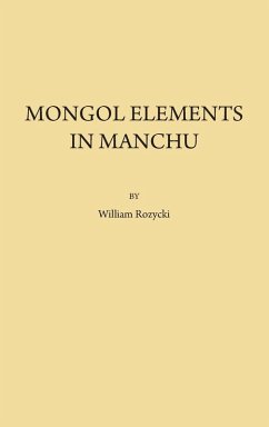 Cover Mongol Elements in Manchu