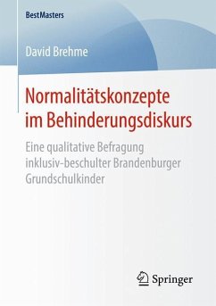 Normalitätskonzepte im Behinderungsdiskurs - Brehme, David