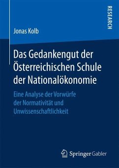 Das Gedankengut der Österreichischen Schule der Nationalökonomie - Kolb, Jonas