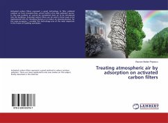 Treating atmospheric air by adsorption on activated carbon filters