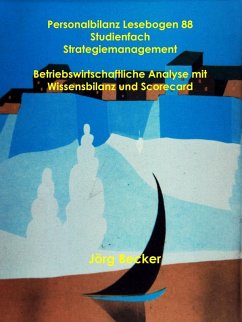 Personalbilanz Lesebogen 88 Studienfach Strategiemanagement (eBook, ePUB) - Becker, Jörg