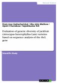 Evaluation of genetic diversity of jackfruit (Artocapus heterophyllus Lam) varieties based on sequence analysis of the rbcL gene (eBook, PDF)