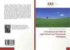 L'incidence de l'IDE en agriculture sur l'économie malagasy