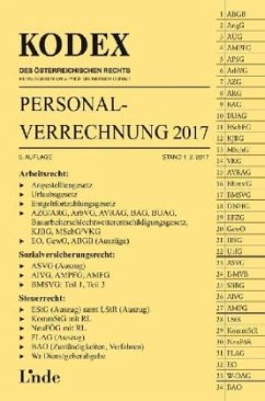 KODEX Personalverrechnung 2017 (f. Österreich) - Hofbauer, Josef