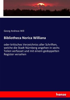 Bibliotheca Norica Williana - Will, Georg Andreas