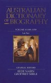 Australian Dictionary of Biography V10: 1891-1939, Lat-Ner Volume 10